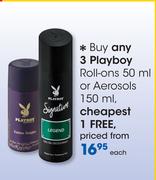 Playboy Roll-Ons 50ml Or Aerosol 150ml-Each