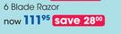 Dorco Shai For Women 6 Blade Razor-Per Pack