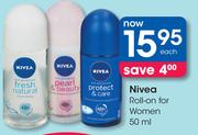 Nivea Roll-On For Women-50ml Each