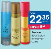 Revlon Body Spray For Women-90ml Each