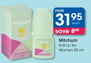 Mitchum Roll-On For Women-50ml Each