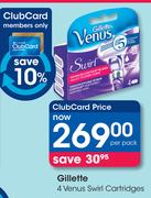 Gillette 4 Venus Swirl Cartridges-Per Pack