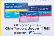 Clicks Tampons-Per Pack