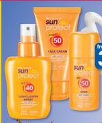 Clicks Sun Protect Face Ceam 50ml Or Light Lotion Spray 100ml