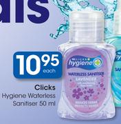 Clicks Hygiene Waterless Sanitiser-50ml