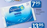 Clicks 10 Hygiene Wipes