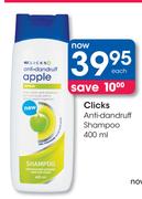 Clicks Anti Dandruff Shampoo-400ml Each