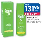 Plantur 39 Tonic-200ml Or Shampoo-250ml Each