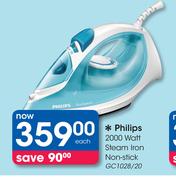 Philips 2000 Watt Steam Iron Non-stick GC1028/20