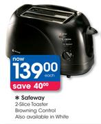 Safeway 2-Slice Toaster Browning Control