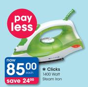 Click 1400 Watt Stream Iron
