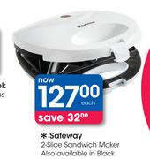 Safeway 2-Slice Sandwich Maker