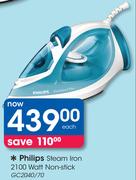 Philips Steam Iron 2100 Watt Non-Stick GC2040/70