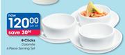 Clicks Dolomite 4-Piece Serving Set-Per Set