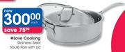 Love Cooking Stainless Steel Saute Pan with Lid-Each