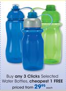 Clicks Selected Water Bottles-Each