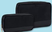 Clicks Black PVC Trim Cosmetics Bag-Each