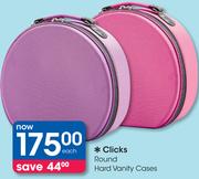 Clicks Round Hard Vanity Cases-Each