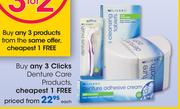 Clicks Denture Care Products Each