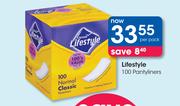 Lifestyle 100 Pantyliners-Per Pack
