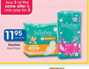 Stayfree Maxi Pads-Per Pack