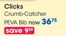 Clicks Crumb-Catcher Peva Bib-Per Pack