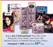 Schwarzkopf Gliss Hair Care Products, Color Mask, Live Color XXL, Nectra Colour Or Palette Deluxe