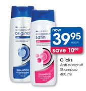 Clicks Anti-Dandruff Shampoo-400ml Each