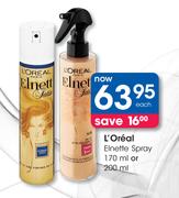 L'Oreal Paris Elnette Spray-170ml Or 200ml Each