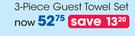 Clicks 3 Piece Guest Towel Set-Each