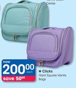 Clicks Hard Square Vanity Bags-Each