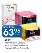 Olay Anti Wrinkle, Double Action, Complete And Essential Care Products-Each