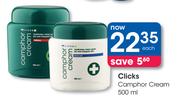 Clicks Camphor Cream-500ml Each