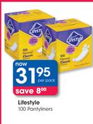 Lifestyle 100 Pantyliners-Per Pack