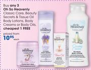 Oh So Heavenly Classic Care,Beauty Secrets & Tissue Oil Body Lotions,Body Creams Or Body Oils-Each