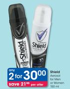 Shield Aerosol For Men Or Women-2 x 150ml