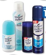Shower To Shower For Men Or Women Roll-On - 50ml Each