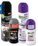 Garnier For Men Or Women Aerosol - 150ml Each