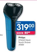 Philips 2-Head Aqua Touch Shaver AT600