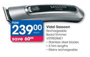 Vidal Sassoon Rechargeable Beard Trimmer VSTR8284E1