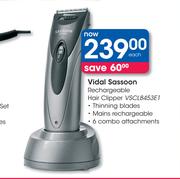 Vidal Sassoon Rechargeable Hair Clipper VSCL8453E1