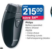 Philips Battery-Operated Men's Shaver PQ206