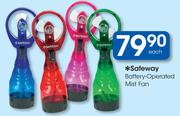  Safeway Battery-Operated Mist Fan Each