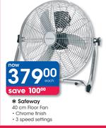 Safeway 40cm Floor Fan Each