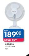 Elektra 23cm Desk Fan Each