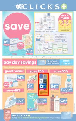 Clicks : Feel Good Pay Less (11 Dec - 20 Jan 2014), page 1