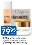 L'Oreal Dermo-Expertise Age Perfect Facial Products-Each