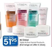 L'Oreal Triple Active Facial Products-Each