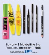 Maybelline Eye Products Each