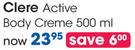 Clere Active Body Creme-500ml